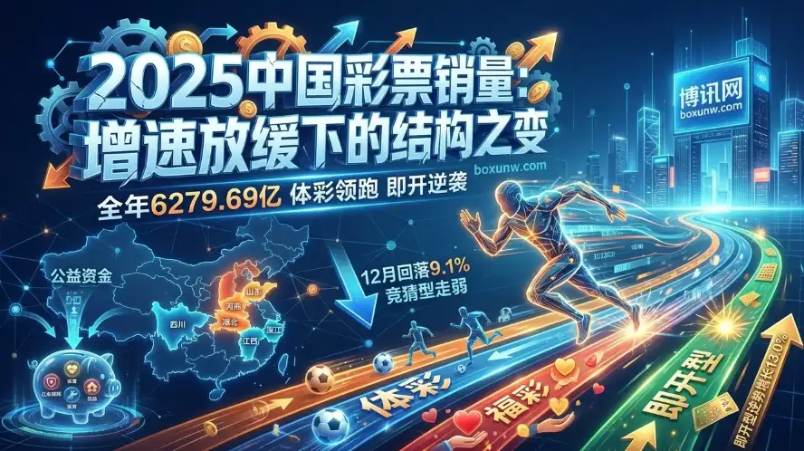 2025中国彩票成绩单：10个省份销量下滑，广东浙江12月少卖14亿！