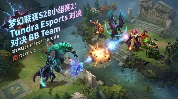 胜率高达70%！DOTA2梦幻联赛S28：Tundra对战BB，能否再现2比0？