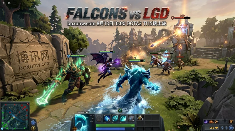 Falcons vs LGD | DOTA2 TI15瑞士轮首战 | 卫冕冠军迎战Topson临阵入队的LGD